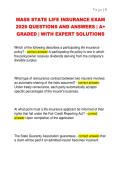 MASS STATE LIFE INSURANCE EXAM  2026 QUESTIONS AND ANSWERS &vert; A&plus;  GRADED &vert; WITH EXPERT SOLUTIONS 