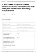 ECPI Bio 116 A&P 2 Chapters 23-24 EXAM Questions and Answers &lpar;Verified Answers&rpar; Study Guide &lpar;latest version verified for accuracy&rpar; &vert; 20252026 Latest&excl;&excl;