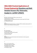 WGU D685 Practical Applications of Prompt Engineering&vert; Questions and Well Detailed Answers Plus Rationales&vert; Graded A&plus;&vert; LATEST UPDATE 