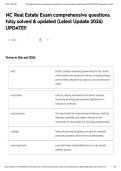 NC Real Estate Exam comprehensive questions fully solved & updated &lpar;Latest Update 2026&rpar; UPDATE&excl;&excl;