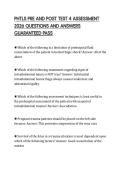 PHTLS PRE AND POST TEST 4 ASSESSMENT 2026 QUESTIONS AND ANSWERS GUARANTEED PASS
