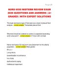 NURS 6550 MIDTERM REVIEW EXAM  2026 QUESTIONS AND ANSWERS &vert; A&plus;  GRADED &vert; WITH EXPERT SOLUTIONS