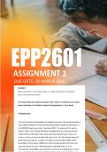 EPP2601 Assignment 1 Due 20 March 2026  - Distinction Guaranteed