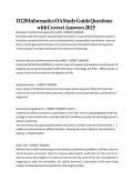 D220 Informatics OA Study Guide Questions with Correct Answers 2025