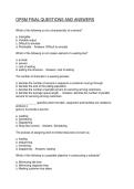OPSM FINAL QUESTIONS AND ANSWERS