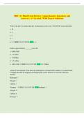 BIO 111 Final Exam Review Comprehensive Questions and  Answers &vert; A&plus; Graded &vert; With Expert Solutions