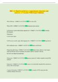 BIO 111 Final Exam Review Comprehensive Questions a