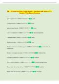 Bio 111 Midterm Eaxm Comprehensive Questions and Answers &vert; A&plus;  Graded &vert; With Expert Solutions 