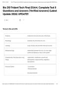 Bio 210 Trident Tech Final EXAM&comma; Complete Test &vert;&vert; Questions and Answers &lpar;Verified Answers&rpar; &lpar;Latest Update 2026&rpar; UPDATE&excl;&excl;