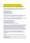 RN ATI PROCTORED TEST PAPER 2026 QUESTIONS AND SOLUTIONS GRADED A&plus;