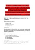 SCRIBEAMERICA OUTPATIENT FINAL ACTUAL EXAM 2026&sol;2027 &vert; Medical Scribe Certification &vert; Comprehensive Practice Test &vert; Verified Q&A &vert; Pass Guaranteed - A&plus; Graded