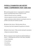 PHYSICAL EXAMINATION AND HISTORY TAKING COMPREHENSIVE STUDY GUIDE 2026