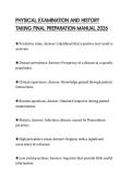 PHYSICAL EXAMINATION AND HISTORY TAKING FINAL PREPARATION MANUAL 2026