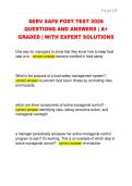 SERV SAFE POST TEST 2026  QUESTIONS AND ANSWERS &vert; A&plus;  GRADED &vert; WITH EXPERT SOLUTIONS 