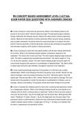RN CONCEPT-BASED ASSESSMENT LEVEL 2 ACTUAL EXAM PAPER 2026 QUESTIONS WITH ANSWERS GRADED A&plus;