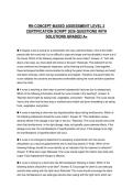 RN CONCEPT-BASED ASSESSMENT LEVEL 2 CERTIFICATION SCRIPT 2026 QUESTIONS WITH SOLUTIONS GRADED A&plus;