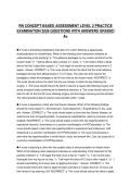 RN CONCEPT-BASED ASSESSMENT LEVEL 2 PRACTICE EXAMINATION 2026 QUESTIONS WITH ANSWERS GRADED A&plus;
