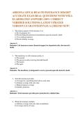ARIZONA LIFE & HEALTH INSURANCE 2026&sol;2027  ACCURATE EXAM REAL QUESTIONS WITH WELL  ELABORATED ANSWERS &lpar;100&percnt; CORRECT VERIFIED SOLUTIONS&rpar; LATEST UPDATED VERSION GUARANTEED PASS A&plus;&vert; BRAND NEW&excl;  