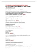 FITZGERALD PHARMACOLOGY MIDTERM EXAM QUESTIONS AND CORRECT ANSWERS&vert; LATEST UPDATE &vert;GUARANTEED PASS