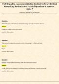 WGU D415 Pre- Assessment &lpar;Latest Update&rpar; Software Defined  Networking Review&vert; 100&percnt; Verified Questions & Answers &vert;  Grade A 
