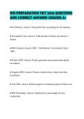 ROI PREPARATION TEST 2026 QUESTIONS AND CORRECT ANSWERS GRADED A&plus;