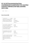 ICC U2 UST Decommissioning Exam COMPREHENSIVE QUESTIONS WITH MULTIPLE CHOICES &vert;VERIFIED & REVISED ANSWERS &lpar;NEW&rpar; 2026