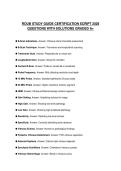 ROUB STUDY GUIDE CERTIFICATION SCRIPT 2026 QUESTIONS WITH SOLUTIONS GRADED A&plus;