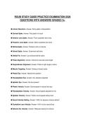 ROUB STUDY GUIDE PRACTICE EXAMINATION 2026 QUESTIONS WITH ANSWERS GRADED A&plus;