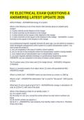 FE ELECTRICAL EXAM QUESTIONS & ANSWERS&vert;&vert; LATEST UPDATE 2026