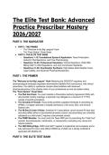 2026&sol;2027 Elite APRN Prescriber Test Bank&colon; Pharmacotherapeutics &lpar;Woo 6th Ed&rpar; & Texas Law