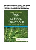 Test Ban for Krause and Mahan's Food and the Nutrition Care Process&vert; All Chapters covered &vert; 2026 Update &vert; Answers &plus; Rationale