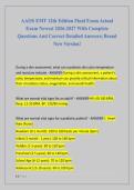 AAOS EMT 12th Edition Final Exam Actual  Exam Newest 2026-2027 With Complete  Questions And Correct Detailed Answers&vert; Brand  New Version&excl;