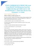 ATI RN COMPREHENSIVE PREDICTOR Actual Exam 2026&sol;2027 Full 180 Question Exam Pack Complete Questions and Verified Answers with Detailed Rationales A&plus; Rated Study Resource Pass Guaranteed - A&plus; Graded