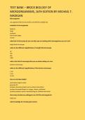 TEST BANK &ndash; BROCK BIOLOGY OF  MICROORGANISMS&comma; 16TH EDITION BY MICHAEL T&period;  MADIGAN 