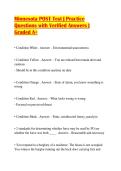 Minnesota POST Test &vert; Practice Questions with Verified Answers &vert; Graded A&plus;