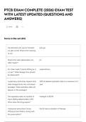 PTCB EXAM COMPLETE &lpar;2026&rpar; EXAM TEST WITH LATEST UPDATED &lpar;QUESTIONS AND ANSWERS&rpar;