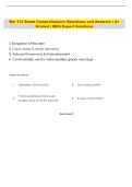 Bio 112 Exam Comprehensive Questions and Answers &vert; A&plus;  Graded &vert; With Expert Solutions