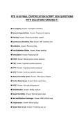 RTE 1418 FINAL CERTIFICATION SCRIPT 2026 QUESTIONS WITH SOLUTIONS GRADED A&plus;