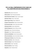 RTE 1418 FINAL COMPREHENSIVE STUDY GUIDE 2026 FULL QUESTIONS AND SOLUTIONS GRADED A&plus;