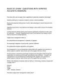 BUAD 331 EXAM 1 QUESTIONS WITH VERIFIED ACCURATE ANSWERS&equals;