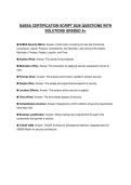 SABSA CERTIFICATION SCRIPT 2026 QUESTIONS WITH SOLUTIONS GRADED A&plus;