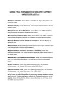 SABSA FINAL TEST 2026 QUESTIONS WITH CORRECT ANSWERS GRADED A&plus;