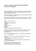 BUAD 331 EXAM 1 QUESTIONS WITH VERIFIED ACCURATE ANSWERS