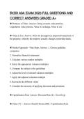 BV201 ASA EXAM 2026 FULL QUESTIONS AND CORRECT ANSWERS GRADED A&plus;