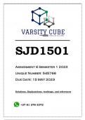 SJD1501 Assignment 6 (ANSWERS) Semester 1 2023 (545766)