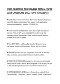 C182 OBJECTIVE ASSESSMENT ACTUAL PAPER 2026 QUESTIONS SOLUTIONS GRADED A&plus;