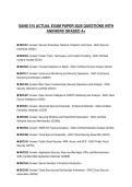 SANS 515 ACTUAL EXAM PAPER 2026 QUESTIONS WITH ANSWERS GRADED A&plus;