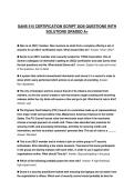 SANS 515 CERTIFICATION SCRIPT 2026 QUESTIONS WITH SOLUTIONS GRADED A&plus;