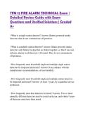 TFM 12 FIRE ALARM TECHNICAL Exam &vert; Detailed Review Guide with Exam Questions and Verified Solutions &vert; Graded A&plus;