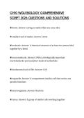 C190 WGU BIOLOGY COMPREHENSIVE SCRIPT 2026 QUESTIONS AND SOLUTIONS